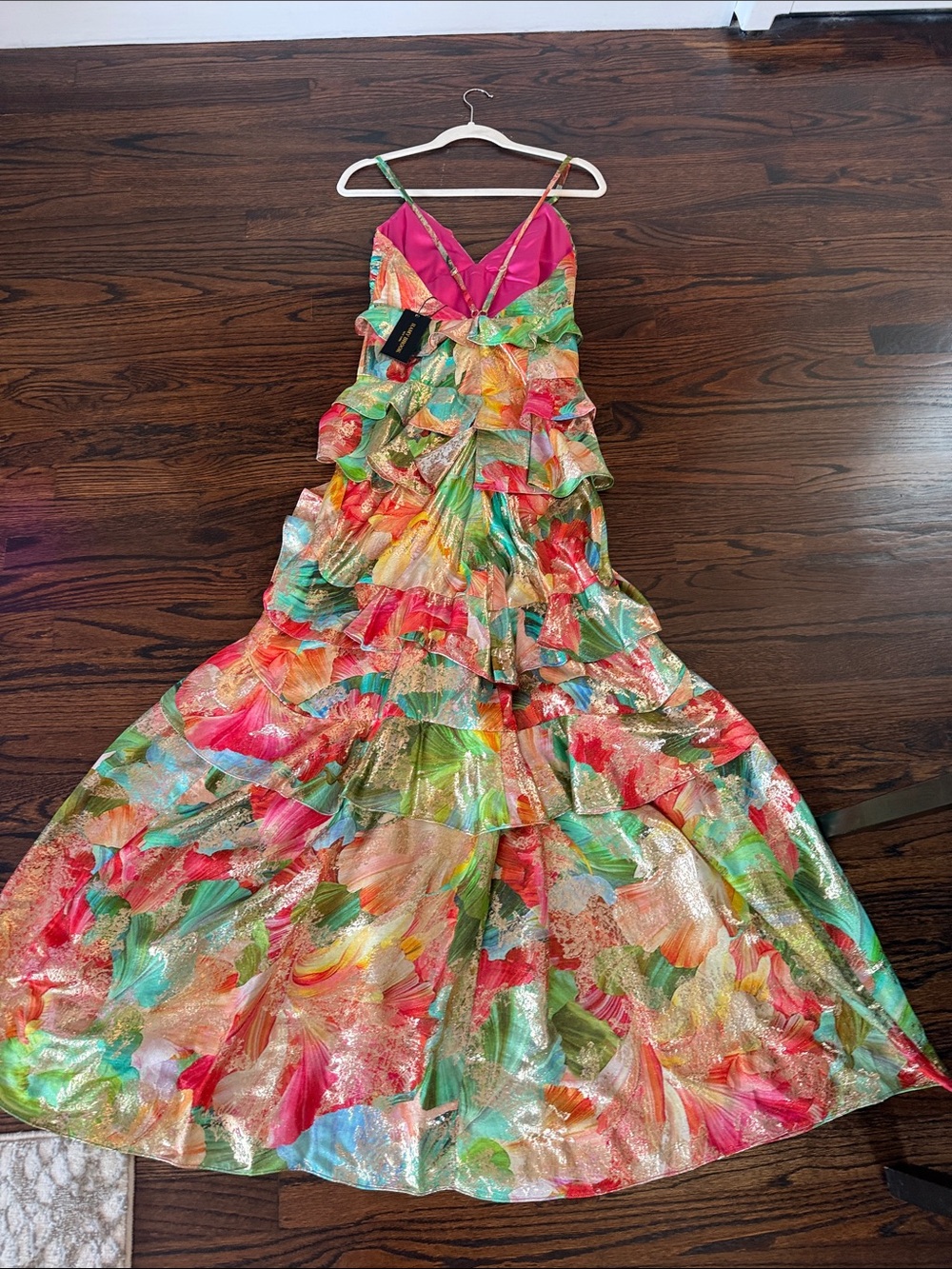 Ramy Brook Multi-Color Floral Ruffle Dress - Picture 5 of 7